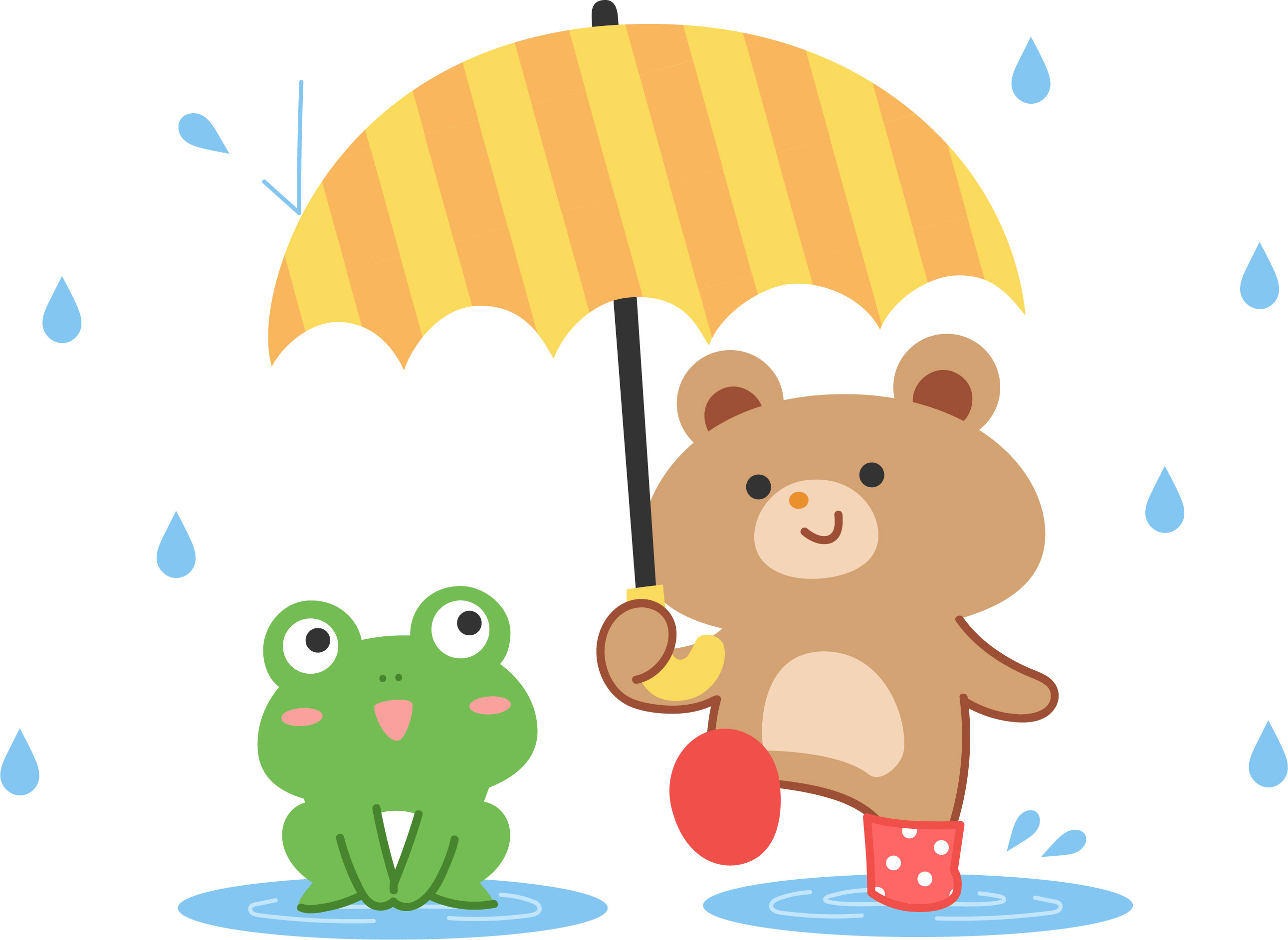 梅雨の散歩